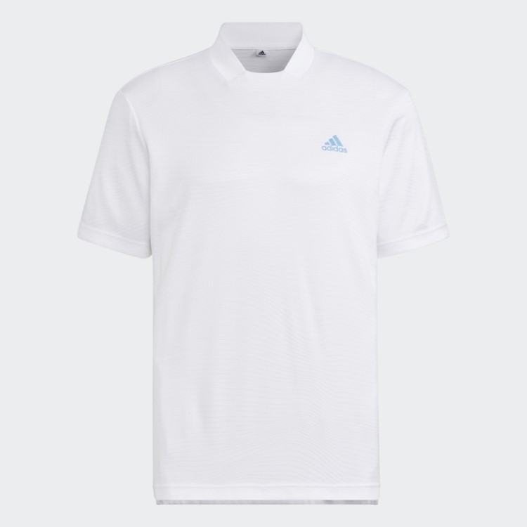 Feito Para Ser Refeito Camisa De Gola Canelada Branca Adidas