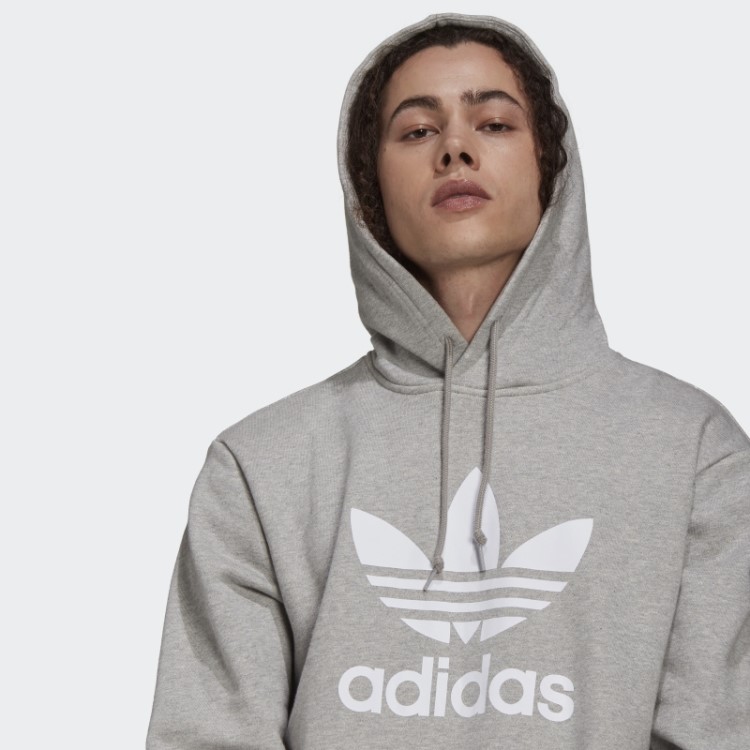 Moletom Cinza Médio Adidas Adicolor Classics Trefoil