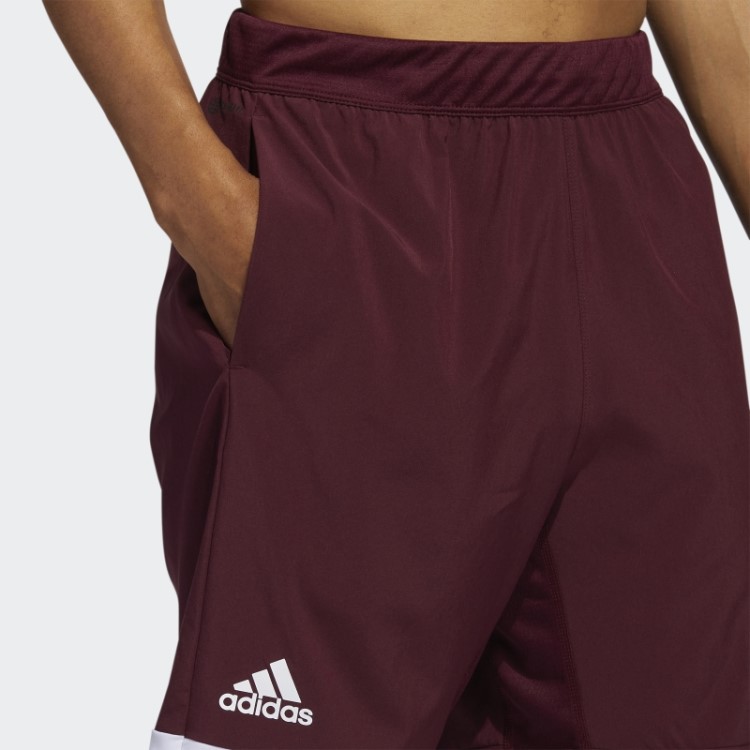 Bermuda Para Estádio Com Bolsos Marrom Adidas