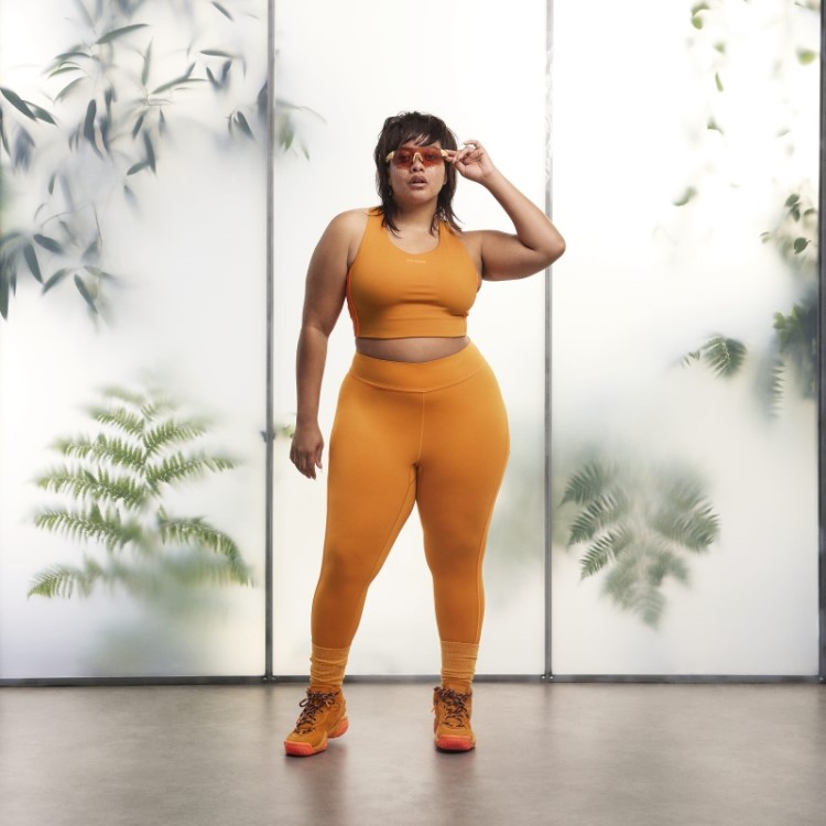 Meia-calça (plus Size) Adidas Focus Laranja