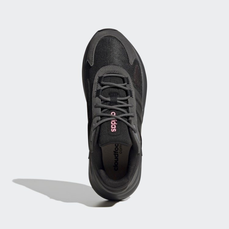 Tênis De Corrida Ozelle Cloudfoam Estilo De Vida Preto Adidas