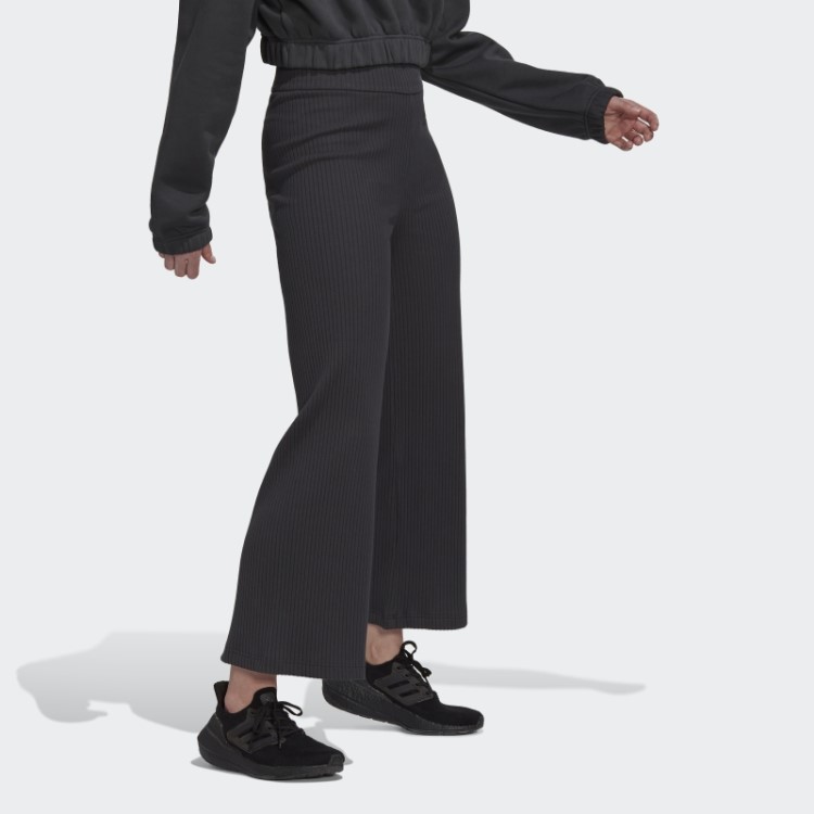 Calça Canelada Studio Lounge Adidas Carbon