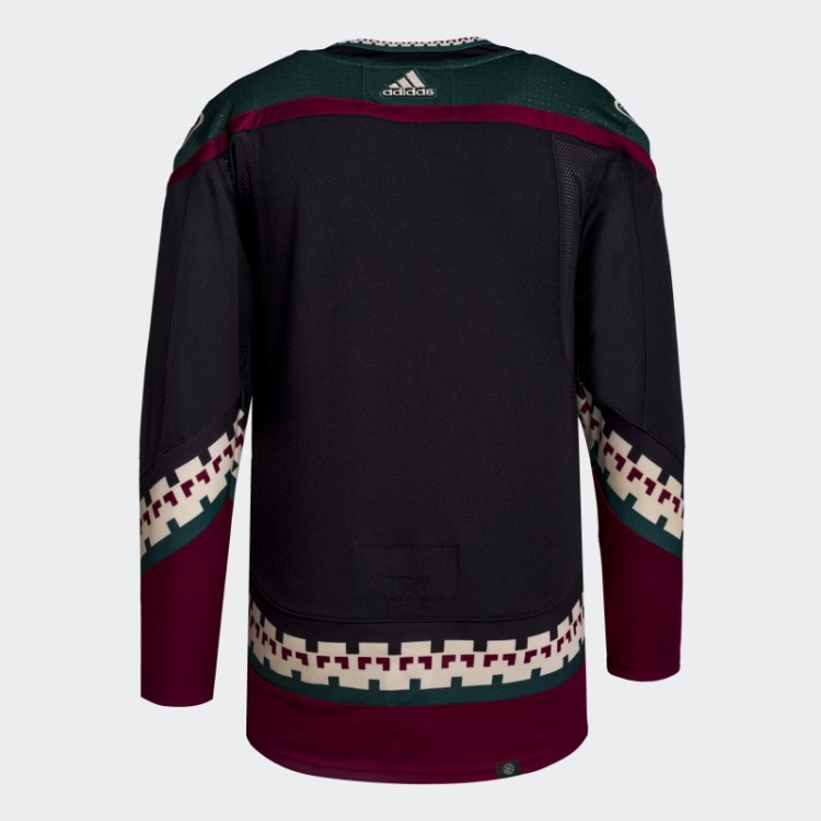 Coyotes Home Autêntico Jersey Adidas Preto