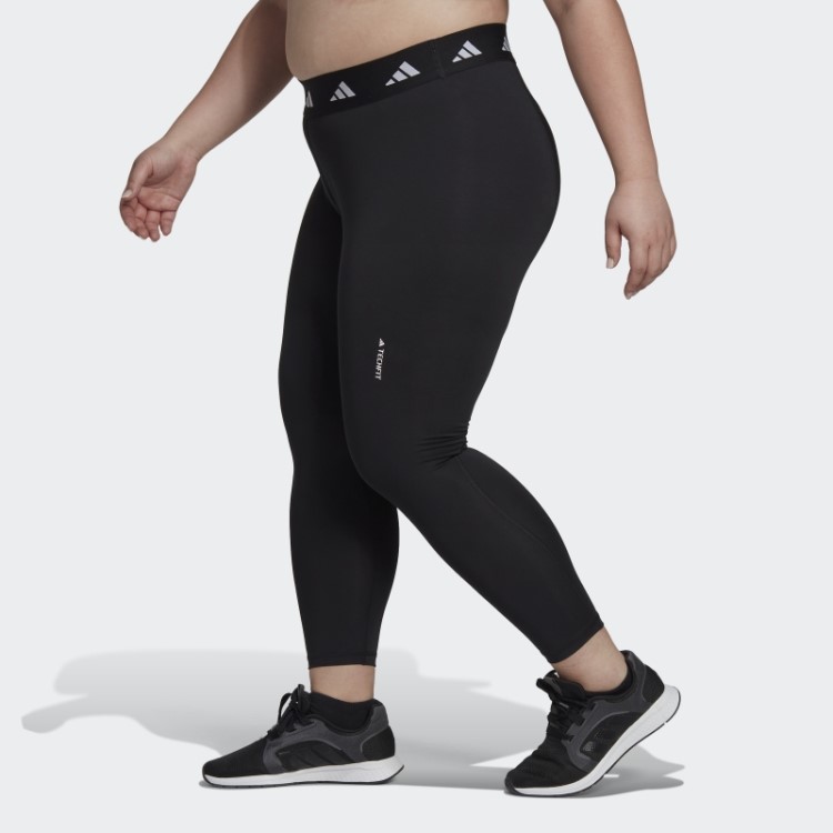 Legging Preta Techfit 7/8 (tamanho Grande) Adidas