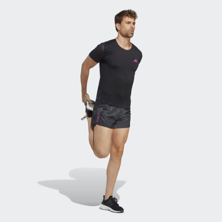 Adidas Bermuda Preta Adizero Dividida