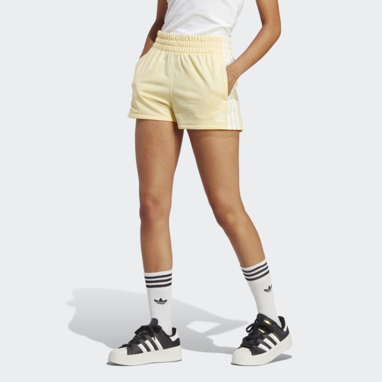 Bermuda Amarela Com As 3 Listras Adidas