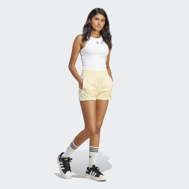 Bermuda Amarela Com As 3 Listras Adidas