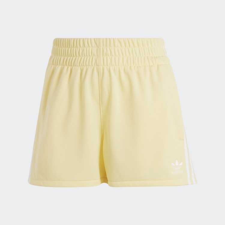 Bermuda Amarela Com As Três Listras Adidas