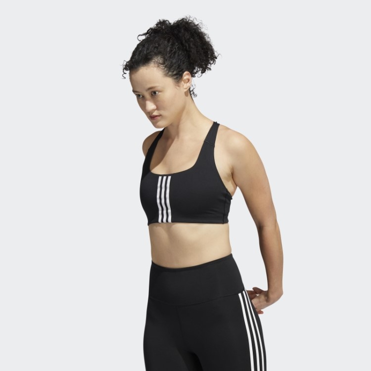 Sutiã Preto Adidas Powerimpact Training De Suporte Médio
