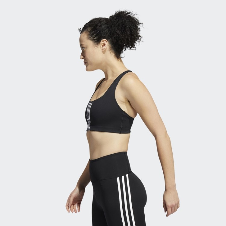 Sutiã Preto Adidas Powerimpact Training De Suporte Médio
