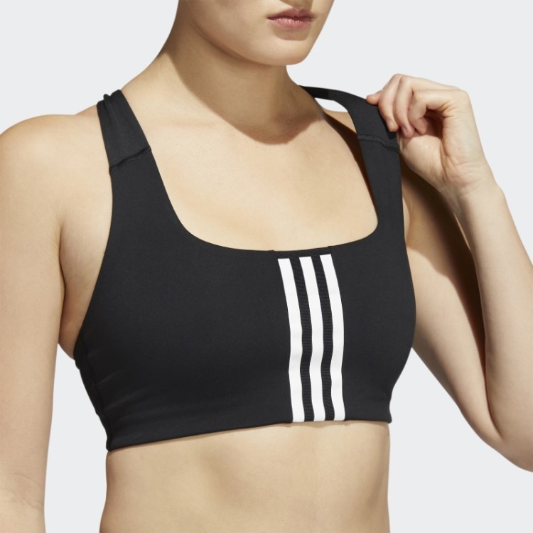 Sutiã De Treinamento De Suporte Médio Adidas Powerimpact Branco