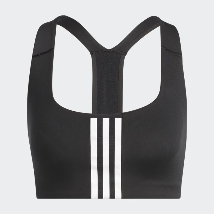 Sutiã De Treinamento De Suporte Médio Adidas Powerimpact Quente Branco