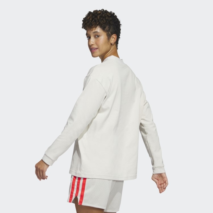 Select T-shirt De Manga Comprida Com Gola Falsa Adidas
