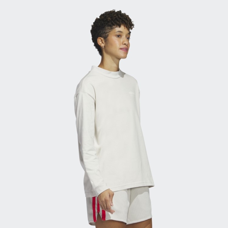 Select T-shirt De Manga Comprida Com Gola Falsa Adidas