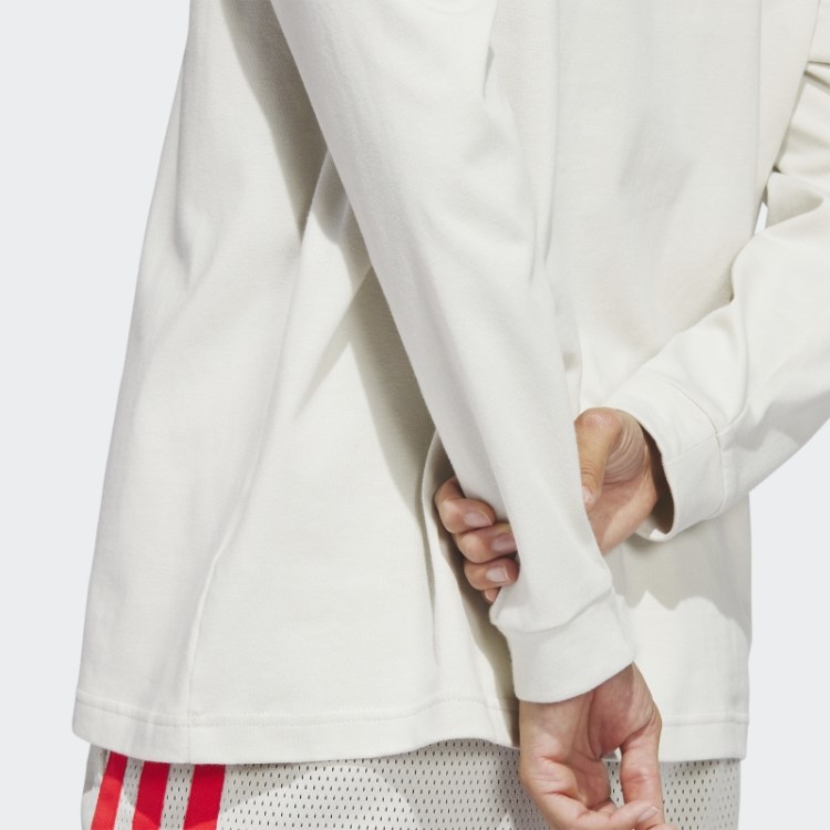 Select T-shirt De Manga Comprida Com Gola Falsa Adidas