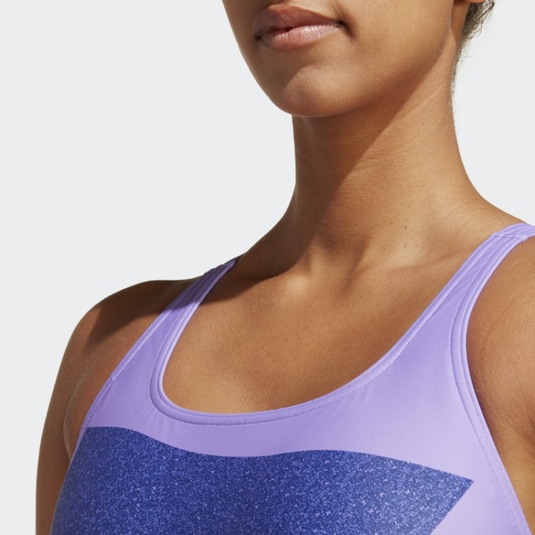 Adidas Maiô Gráfico Big Bars Violeta
