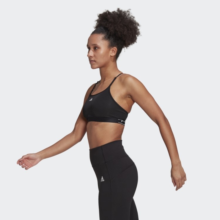 Sutiã Leve Para Treino Aeroreact Adidas Preto