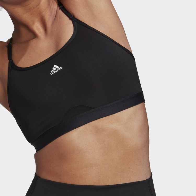 Sutiã Leve Para Treino Aeroreact Adidas Preto