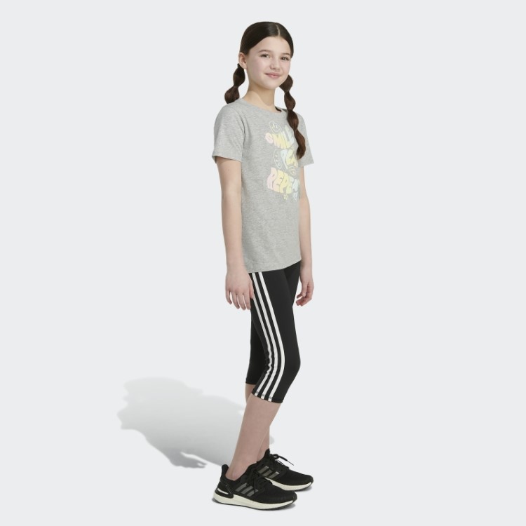 T-shirt De Manga Curta Com Ventilação Cinza Médio Adidas