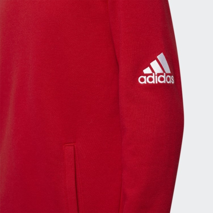 Moletom Com Capuz Vermelho Adidas