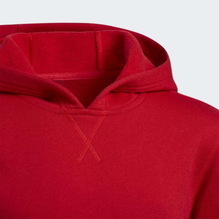 Moletom Com Capuz Vermelho Adidas
