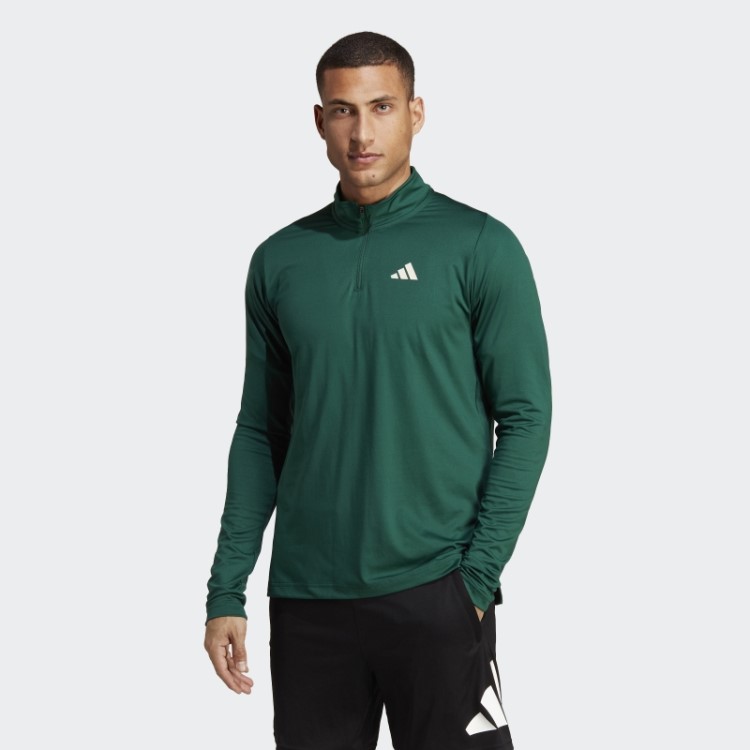 Camiseta Manga Longa Com Zíper 1/4 Verde Clube Esportivo Adidas