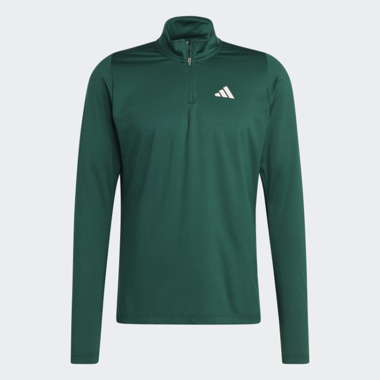 Camiseta Manga Longa Com Zíper 1/4 Verde Clube Esportivo Adidas