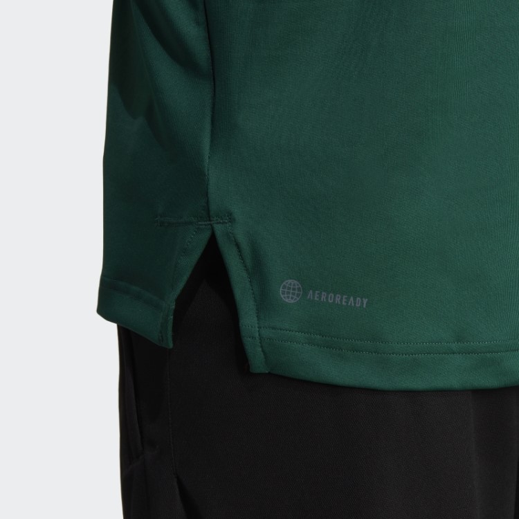 Camiseta Manga Longa Com Zíper 1/4 Verde Clube Esportivo Adidas