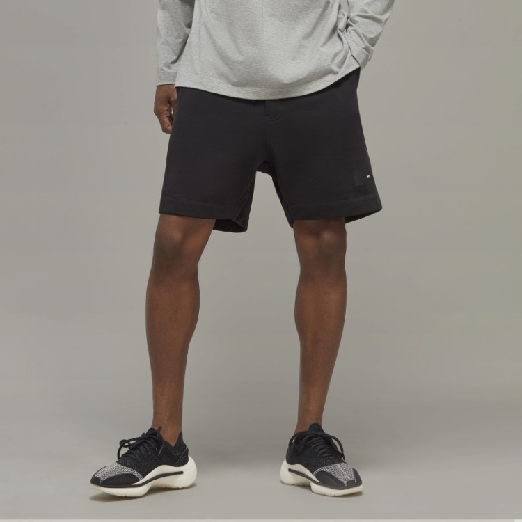Shorts Felpudos De Algodão Orgânico Adidas Y-3 Da Moda