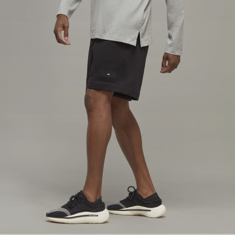 Shorts Felpudos De Algodão Orgânico Adidas Y-3 Da Moda