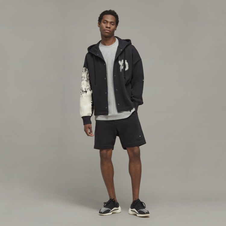 Shorts Felpudos De Algodão Orgânico Adidas Y-3 Da Moda