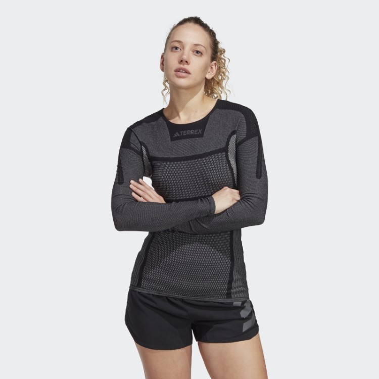 Terrex Drynamo Camiseta Manga Longa Baselayer Adidas Preta