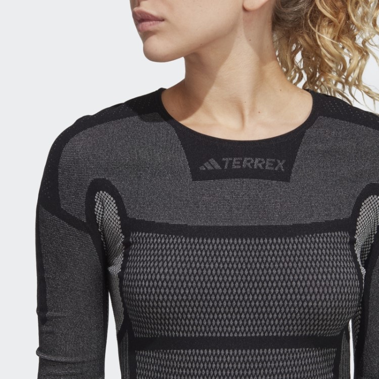 Terrex Drynamo Camiseta Manga Longa Baselayer Adidas Preta