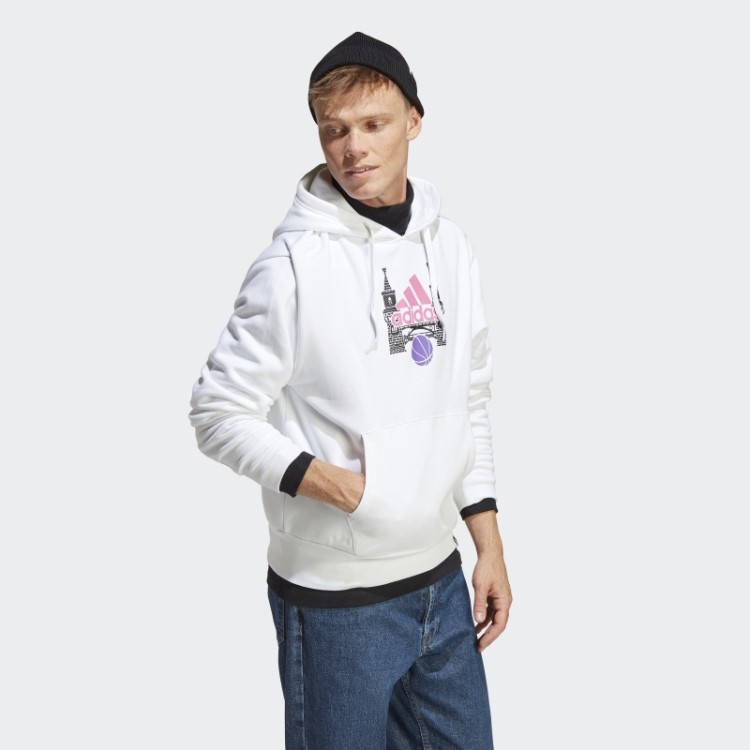 Moletom Gráfico Adidas Branco