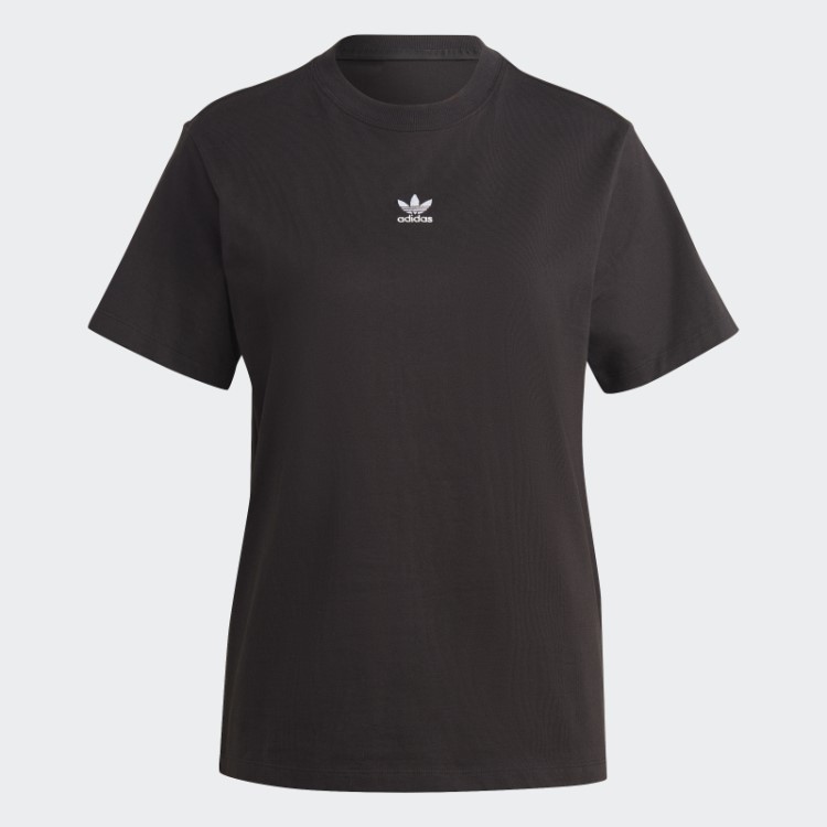 Camiseta Regular Preta Adicolor Essencial Adidas