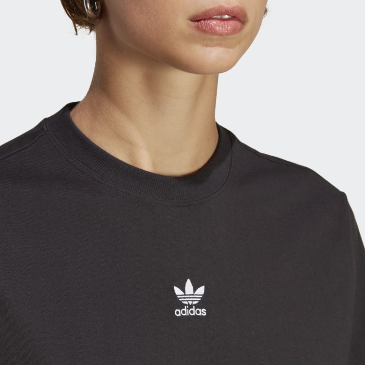 Camiseta Regular Preta Adicolor Essencial Adidas