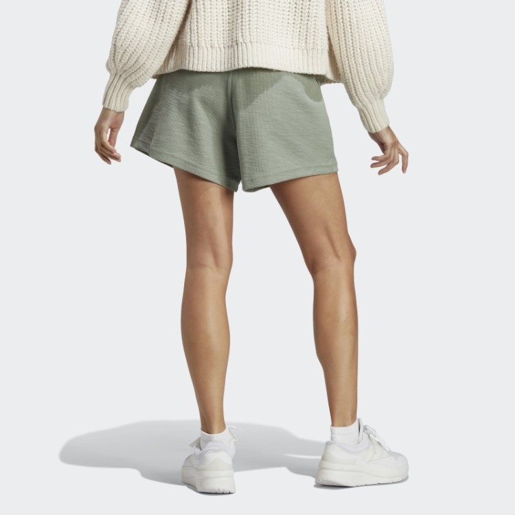 Shorts Lounge Terry Verde Prata Adidas