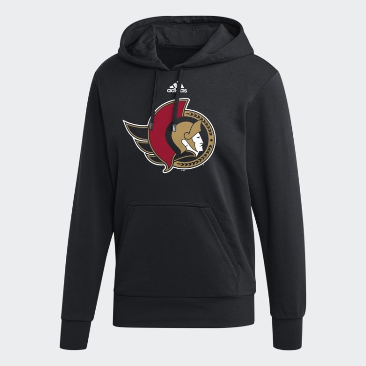 Adidas Senadores Moletom Com Capuz De Lã Preto