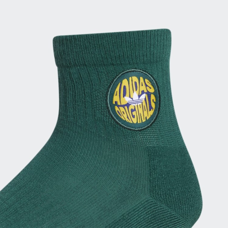 Meias Espirais Verdes 3 Pares Adidas