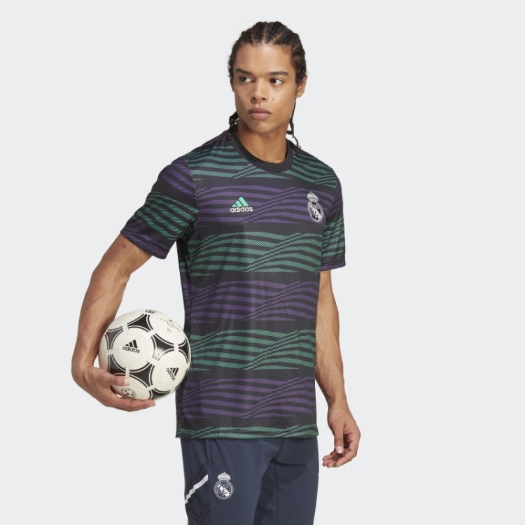 Camisa Pré-jogo Adidas Real Madrid Preta