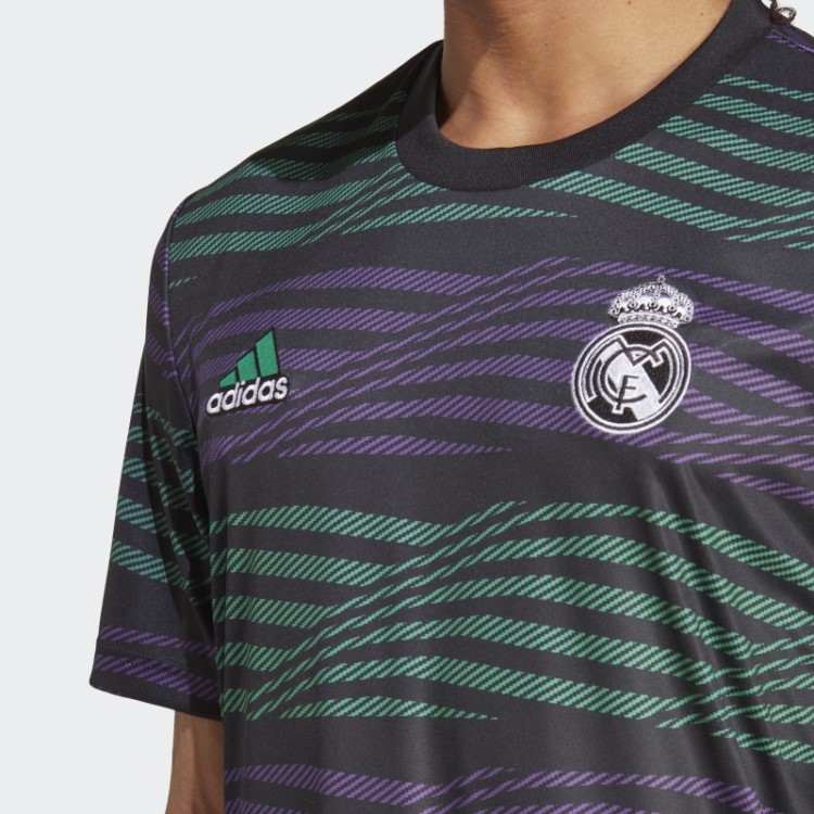 Camisa Pré-jogo Adidas Real Madrid Preta