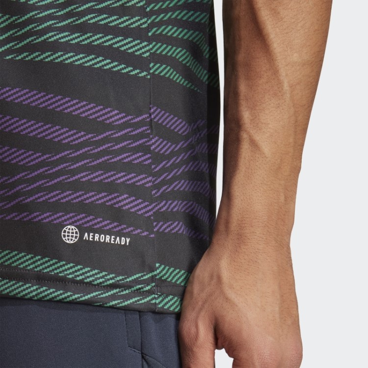 Camisa Pré-jogo Adidas Real Madrid Preta