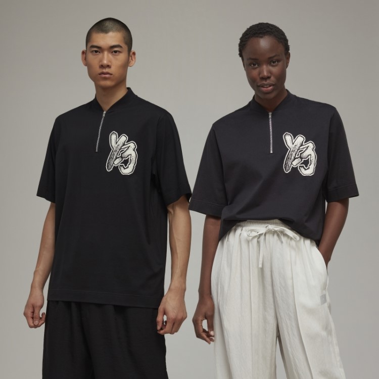 Camiseta Manga Curta Hot Y-3 Com Meio Zíper Adidas