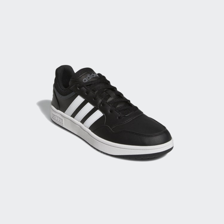 Adidas Hoops 3.0 Preto Baixo Clássico Sapatos Vintage