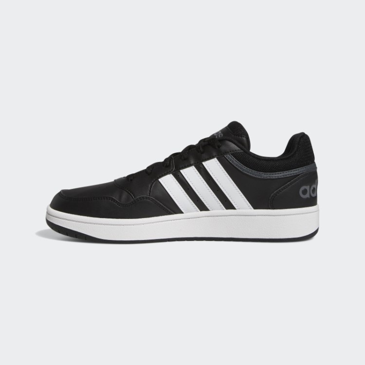 Adidas Hoops 3.0 Preto Baixo Clássico Sapatos Vintage