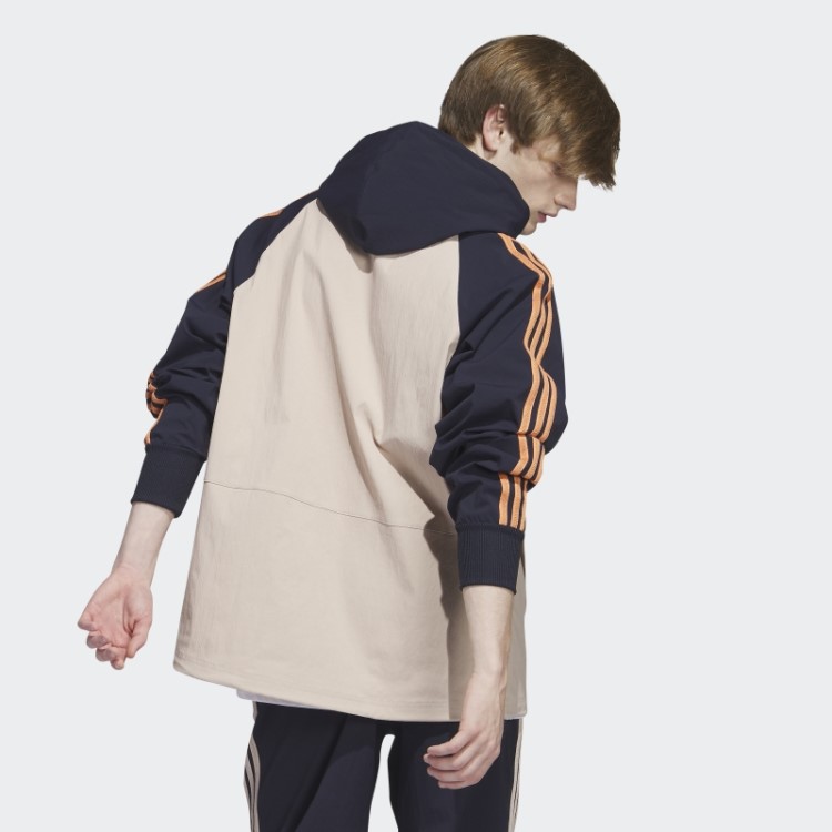 Blusão Taupe Sst Com Capuz Adidas
