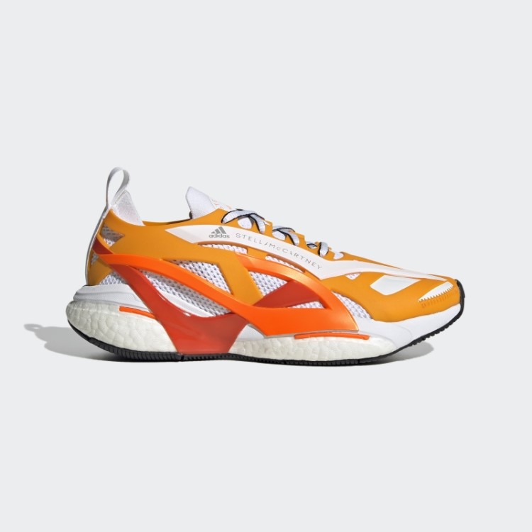 Tênis De Corrida Adidas By Stella Mccartney Solarglide Moda Laranja