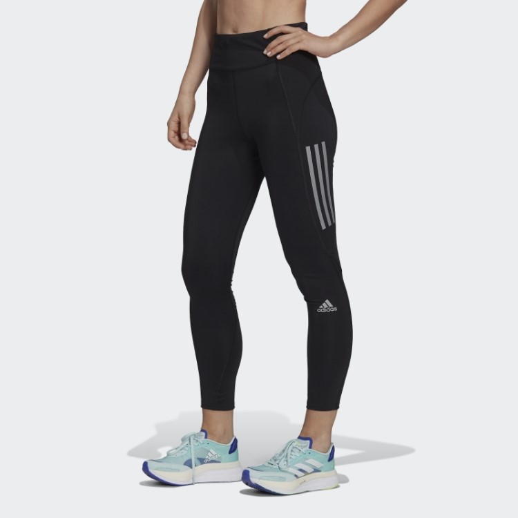 Leggings De Corrida Pretas Da Adidas Run 7/8