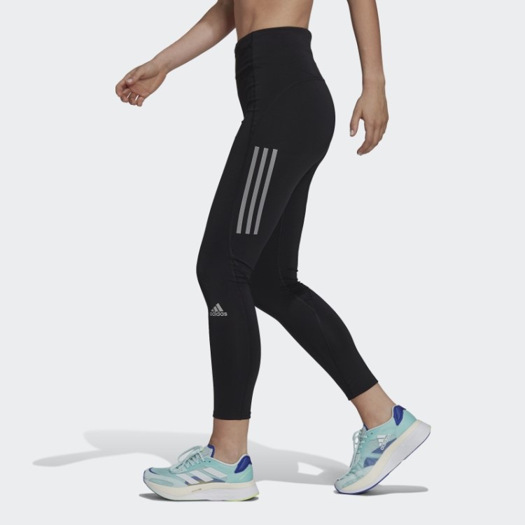 Leggings De Corrida Pretas Da Adidas Run 7/8