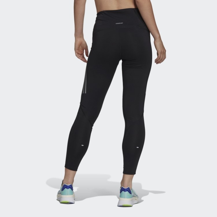 Leggings De Corrida Pretas Da Adidas Run 7/8
